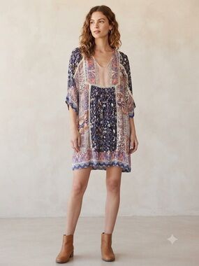 Sundance Patchwork Dress women’s large. So soft and flowy!